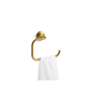 KOHLER Ealing Polished Chrome Wall Mount Single Towel Ring in the Towel  Rings department at