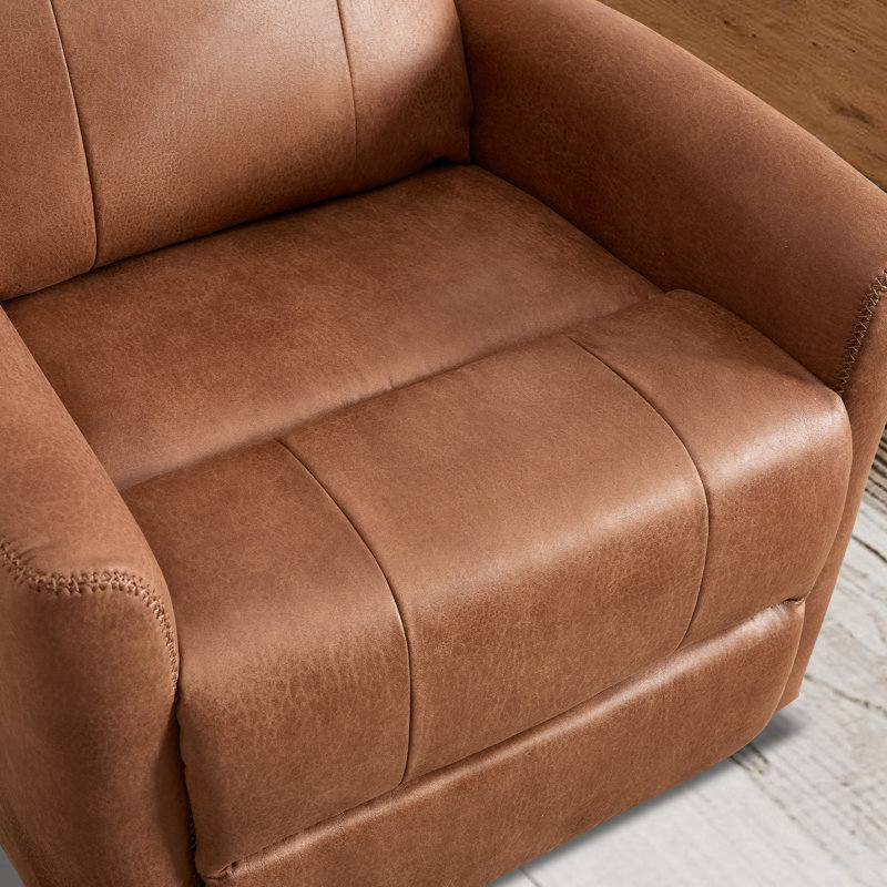 Siège de cinéma maison inclinable 30,7 po, Brun caramel