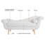 Chaise longue en velours à accoudoirs à volutes-131686013