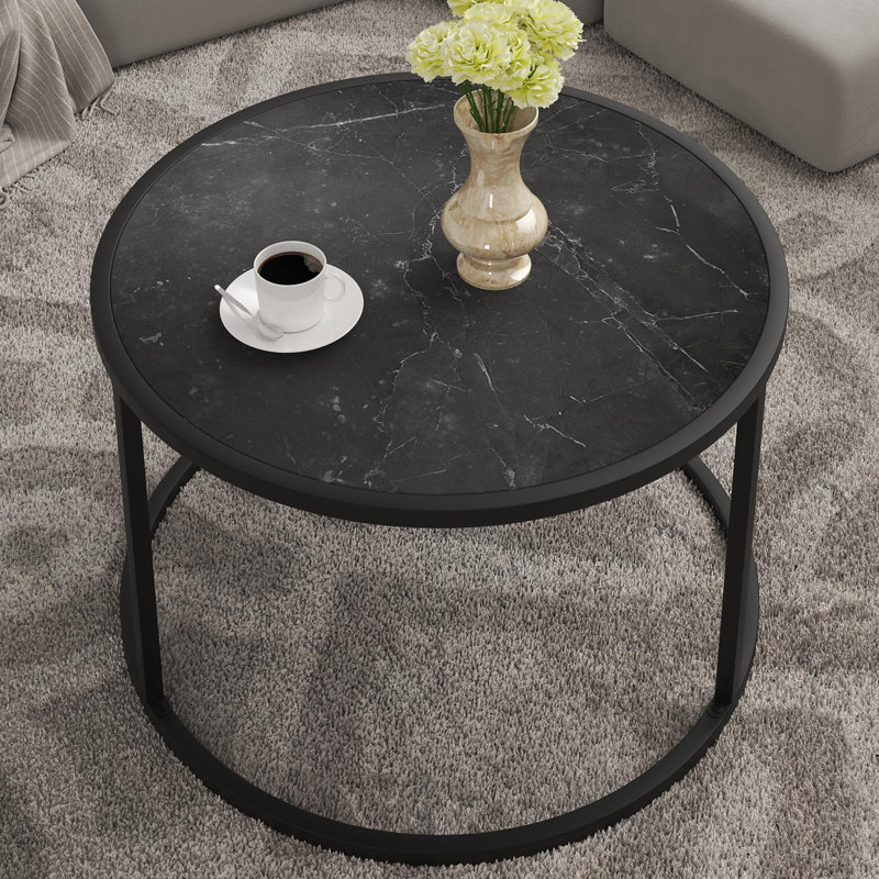 Table basse Deerika, Marbre noir
