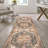 Chapell Chenille Mid-Century Medallion Machine-Washable Black/Terra Rug-262722819