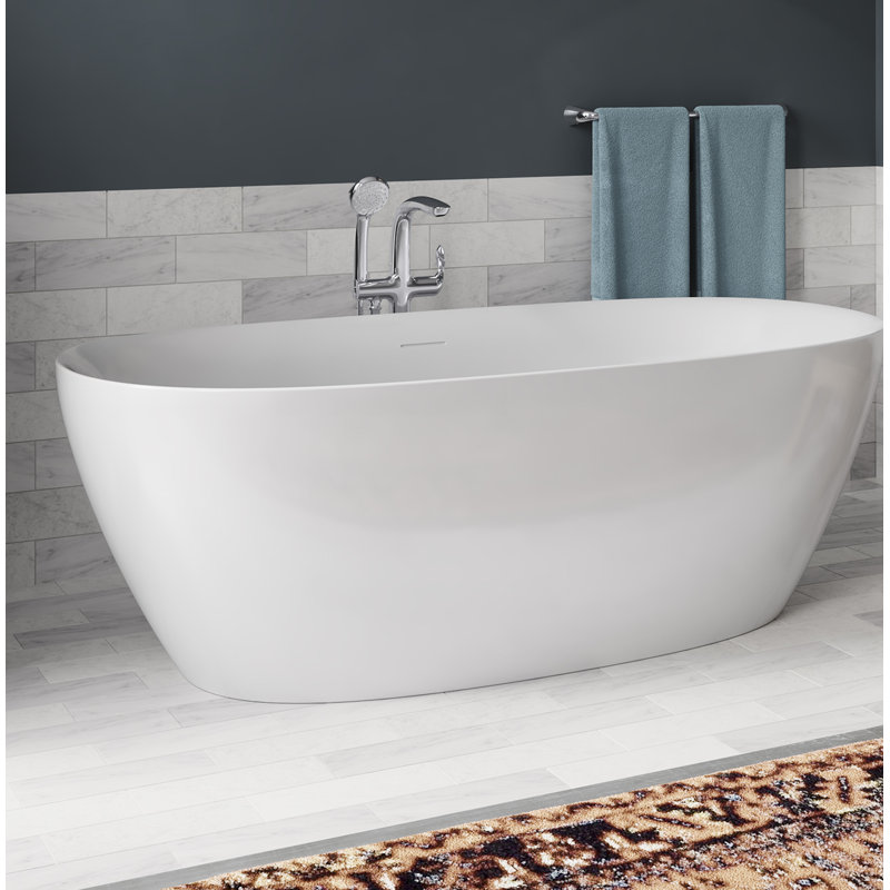 Unwind 67" x 32" Freestanding Soaking Bathtub