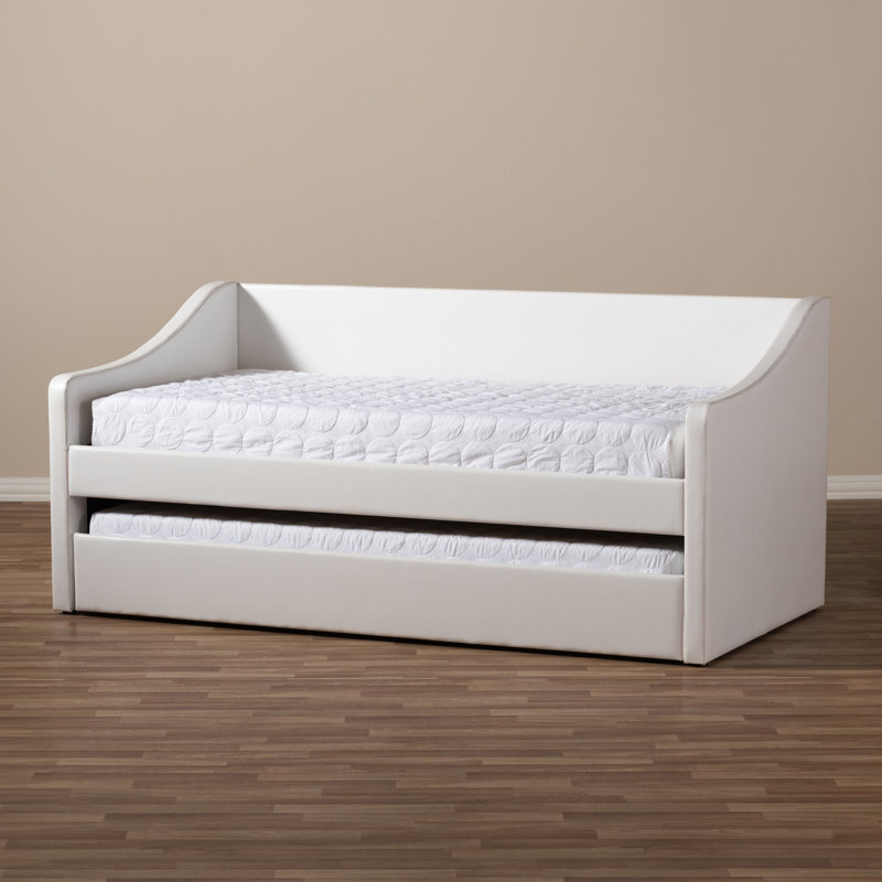Erek Upholstered Daybed, White