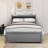 Caelib Full Platform bed with Trundle and 3 Drawers-189638182
