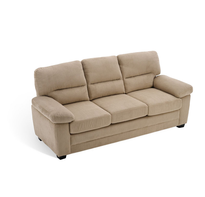 Sofa, Beige Corduroy, 3