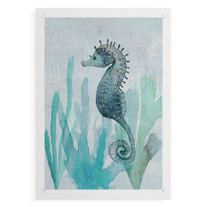 Hippocampe II - impression sur toile seulement - non encadrée, H 60 po x l 40 po