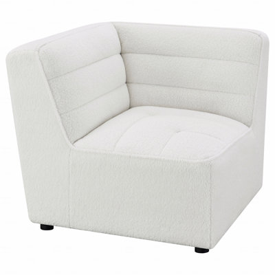 Chaise d'appoint de coin rembourrée en tissu