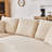 122.8'' 3-Seat Sherpa Fabric Sofa with Toss Pillows - Sturdy Solid Wood Frame for Living Rooms and Family Spaces-1363081551-1363187681