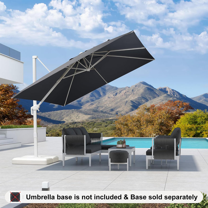 304cm Cantilever Parasol, Grey