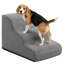 Escalier pour animaux 3 étapes imperméable avec housse lavable amovible et poignée