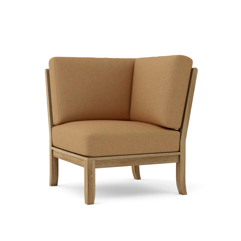 Outdoor Teak Lounge Chair, Canvas Teak