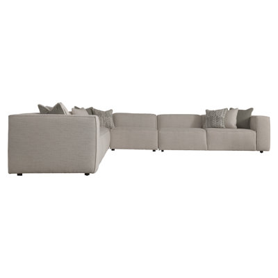 Bliss 5 - Piece Modular Upholstered Down Filled L-Sectional