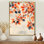 Orange orange, feuilles d'automne II - feuilles, art mural sur toile