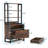 2 Drawer Vertical File Cabinet with Lock and Bookshelf-109708675