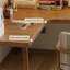 Bureau d'écriture brun en bois massif en forme de L-801507803-801507806