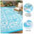 Reversible Outdoor Area Rug, Waterproof, Easy Clean, UV Resistant Patio Mat, Washable Garden Carpet for Beach, Porch, Backyard-420945004-420945001