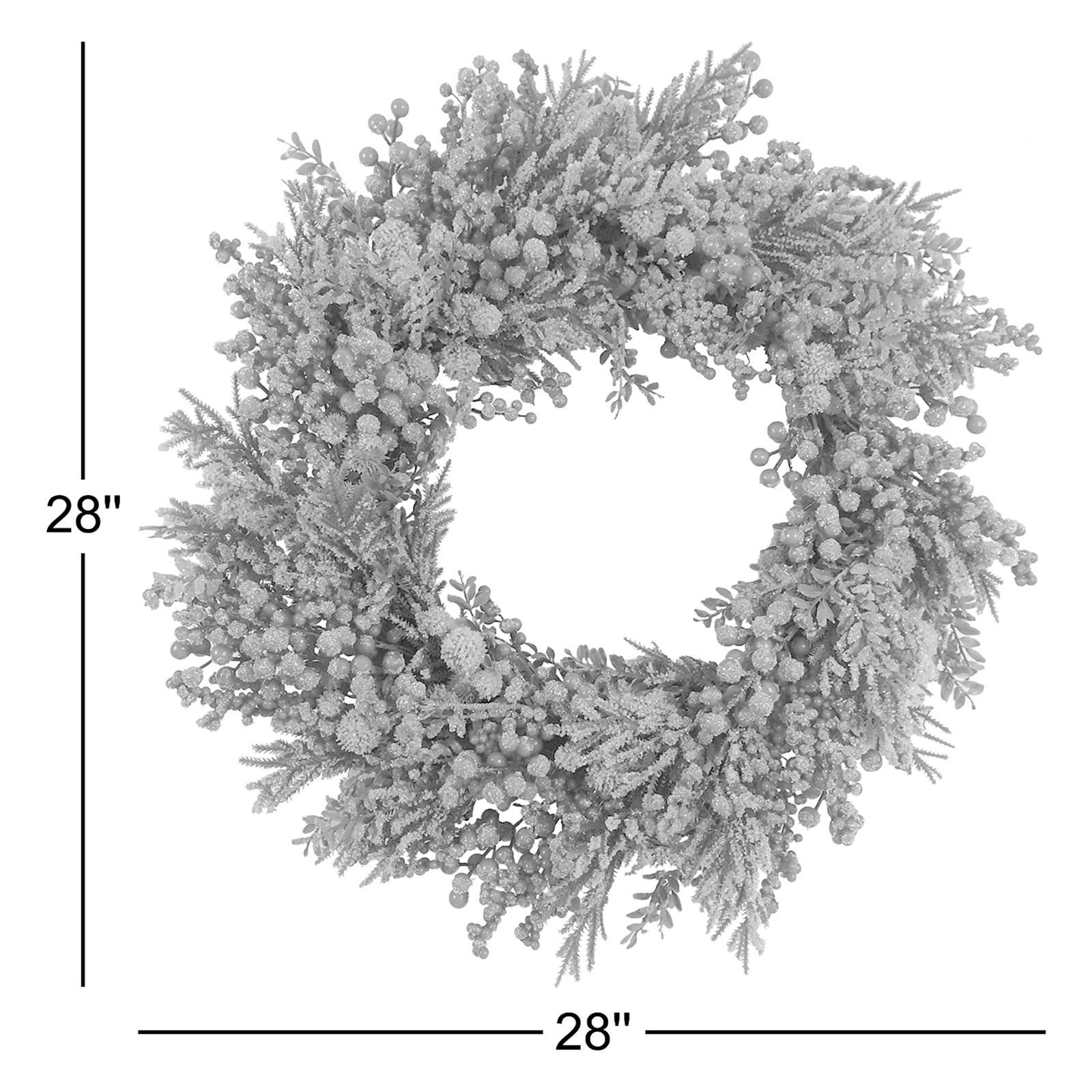 28'' Faux Berry Polyethylene Plastic Wreath