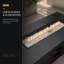 Foyer rectangulaire en terrazzo noir