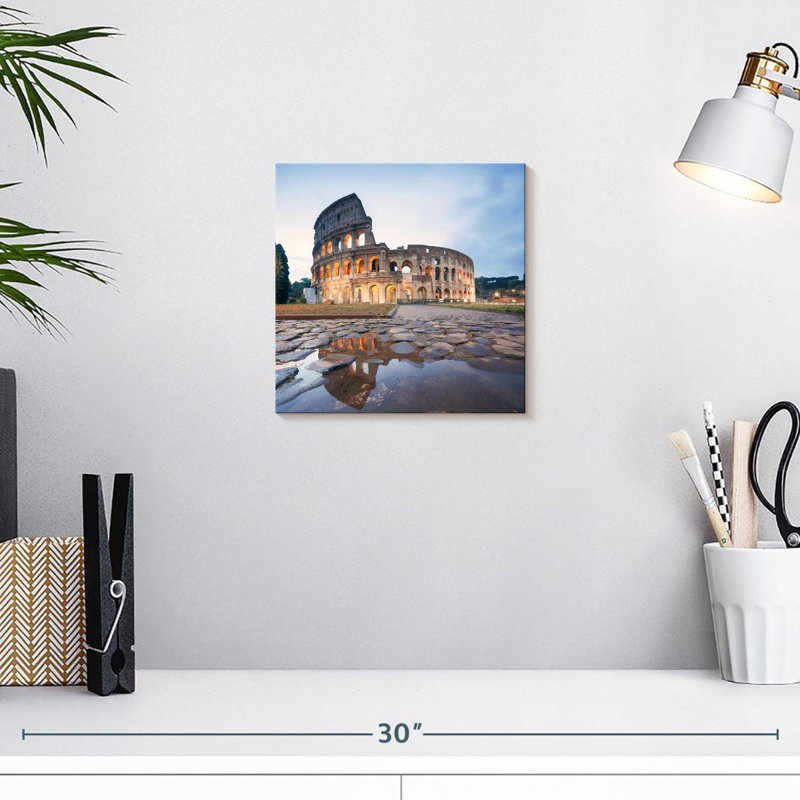 Lilie Sunrise Over Colosseum, 10" H x 10" W