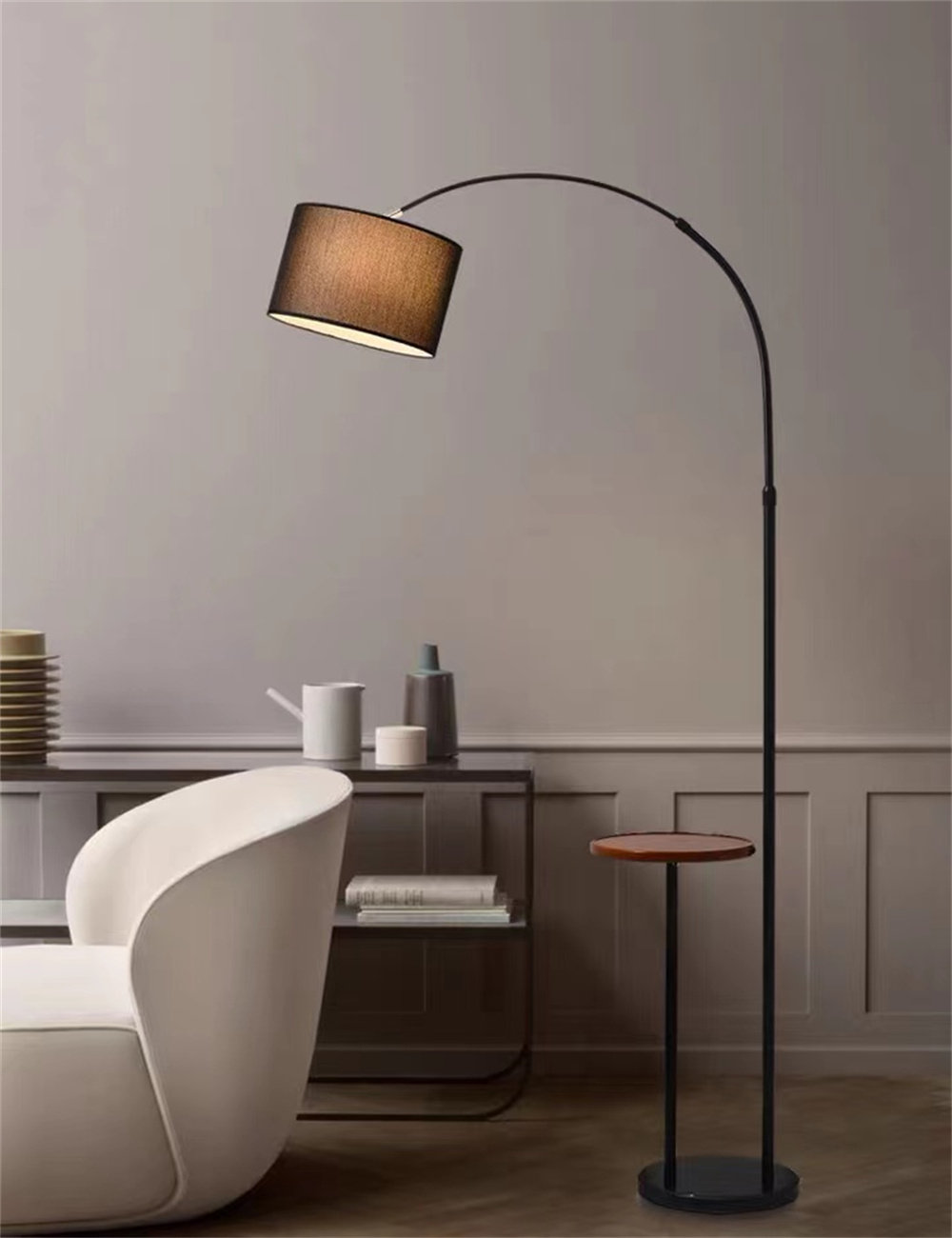Latitude Run® 63" Arched/Arc Floor Lamp | Wayfair