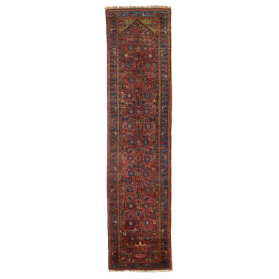 One-of-a-Kind 3′3″ X 13′2″ Runner Wool Area Rug in