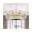 Lustre spoutnik moderne doré avec abat-jour en verre transparent-542798287-565290674-565290675