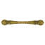 GLENDALE  5" CENTER TO CENTER PULL DECORATED WITH LIGHT COLORADO TOPAZ SWAROVSKI CRYSTALS IN MUSEUM GOLD PLATE-396339613