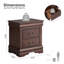 2 pièces Geller (table de chevet et commode) Assembly Aucun assemblage requis-729767108