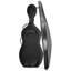 Étui pour violoncelle pleine grandeur 4/4, fibre de carbone composite, sac de transport léger, avec doublure moelleuse, sangles d'épaule doubles, anti-rayures, forme de violoncelle professionnelle, pour violoncelle, noir