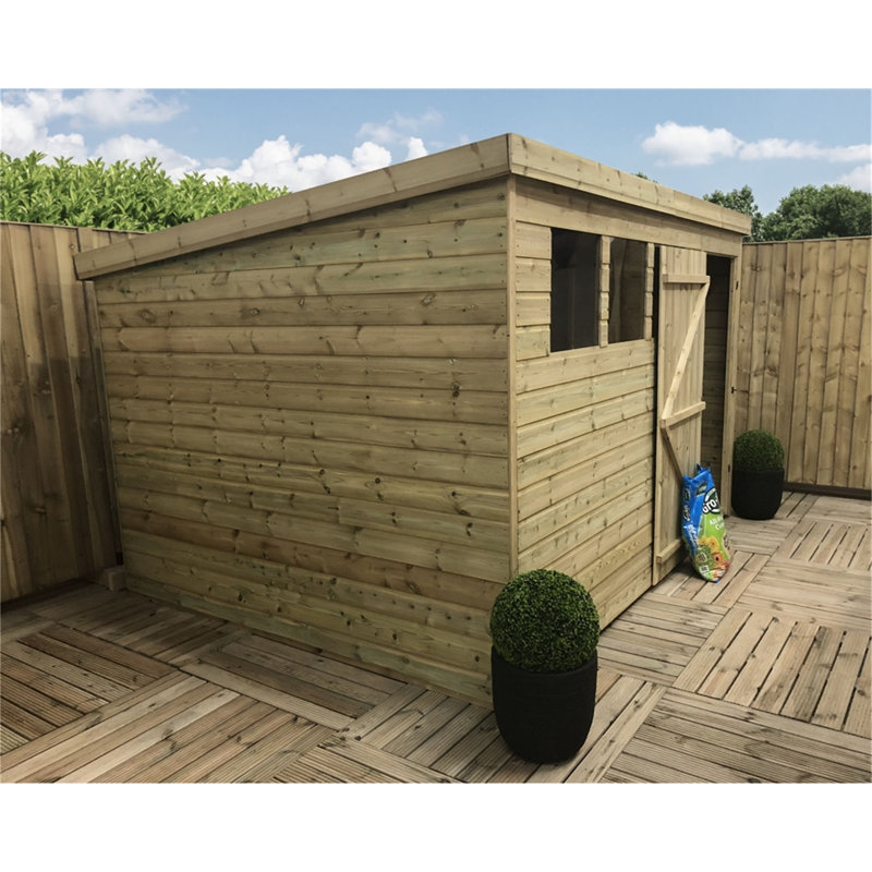 Cassia 10ft. W x 4ft. D Solid Wood Garden Shed