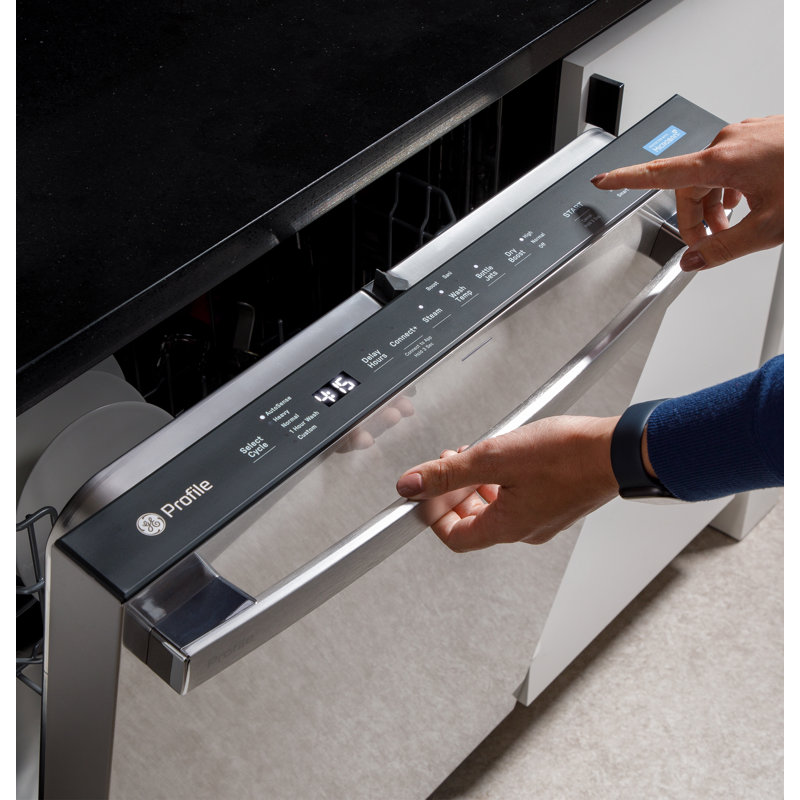 24" 45 dBA Built-in Fully Integrated Dishwasher With Hidden Controls, Black Stainless