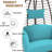 Hanging Egg Chair With Stand - Ergonomic Wicker Rattan Swing Chair For Indoor And Outdoor Use, Includes Cushion And Headrest For Comfortable Relaxation