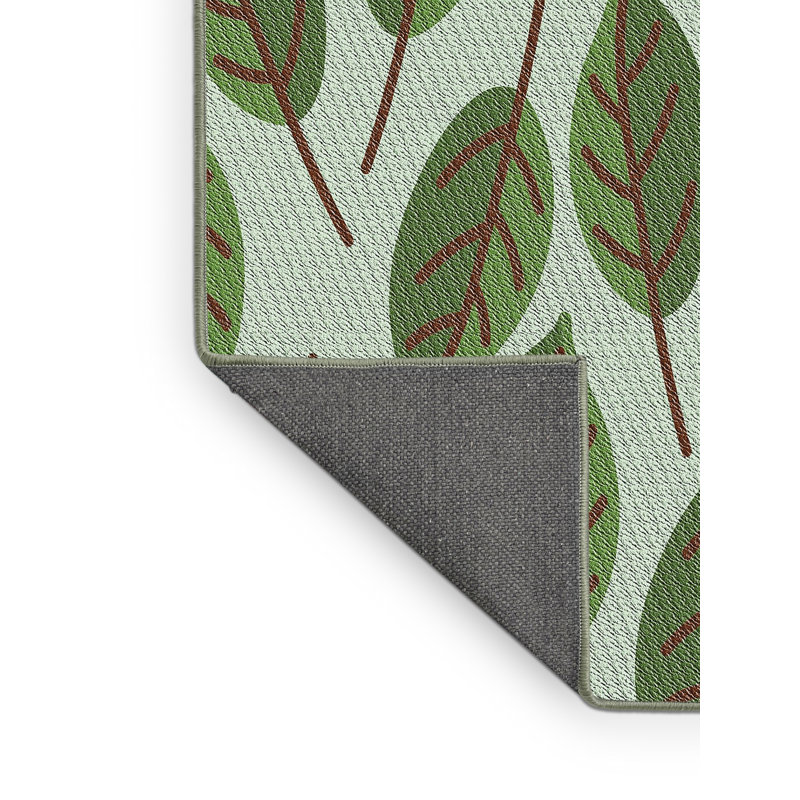 Tapis floral vert / vert clair, Rectangle 8 pi x 10 pi