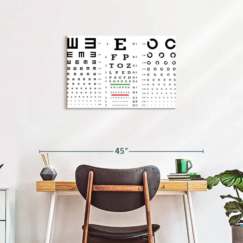 Alcaraz Vision Test Charts, 20" H x 30" W