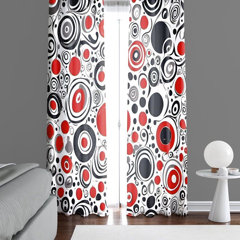 Semi Sheer Curtain Pair, 40" W x 82" L
