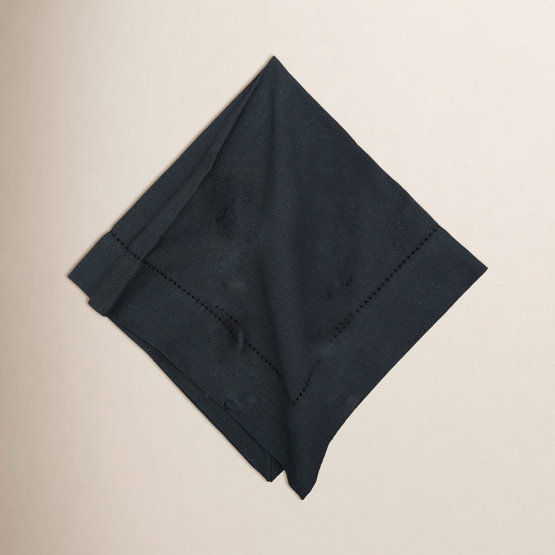 Hareton 20'' Cotton Napkin, Black