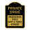Enseigne Signmission Designer Series - Enseigne de promenade privée - Les résidants seulement pas dans une rue | Enseigne architecturale en aluminium de gros calibre vert et blanc 18 po x 24 po | Fabriqué aux États-Unis
