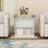 32" W End Table with Shelf for Living Room,Wood-Look Sofa Table,Acception Room Side Table,Coffee Desk with Magazine Rack.-1260004838
