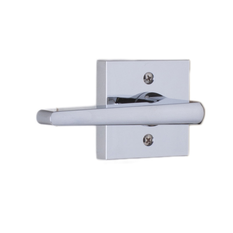Faux levier de porte simple avec rosette Philtower, Chrome brillant