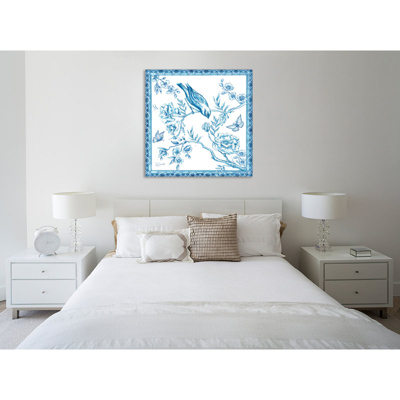 «Chinoserie Bird V», toile tendue par Winston Porter, H 36 po x l 36 po x P 1,5 po