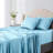 Luxury 4 Piece Solid Sheets Soft Rayon From Bamboo Blend Bedding Sheet Set-277409635-277409636