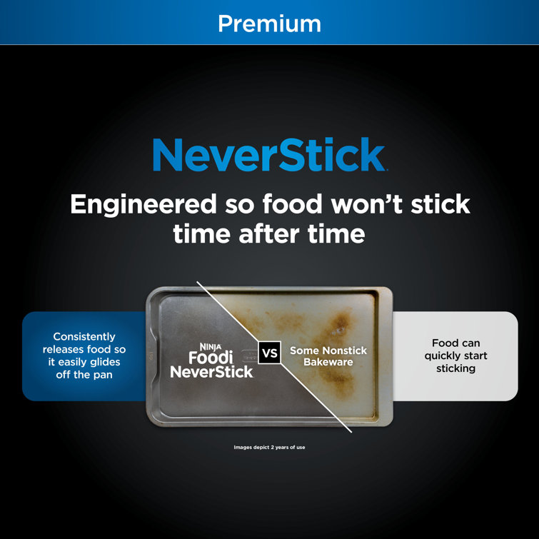 Ninja B33003 Foodi NeverStick Premium 3-Piece Baking Sheet Set
