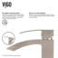 Robinet de lavabo vasque à poignée simple H 12 po Duris-1359152863
