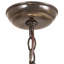 Luminaire suspendu en laiton antique à 2 lumières Labriola