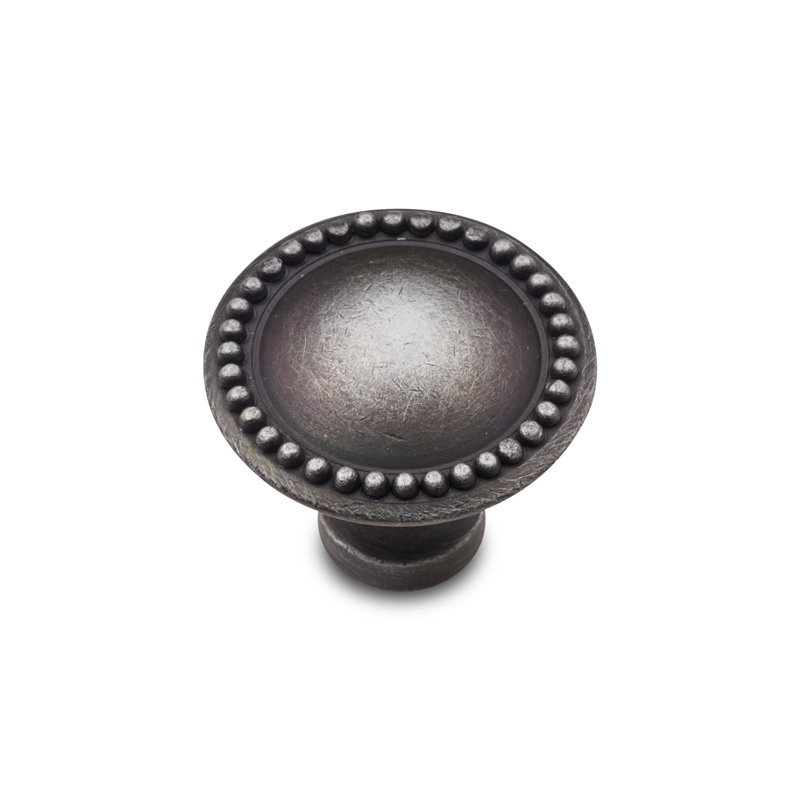 CK Series 1 1/4" Diameter Mushroom Knob, Distressed Nickel