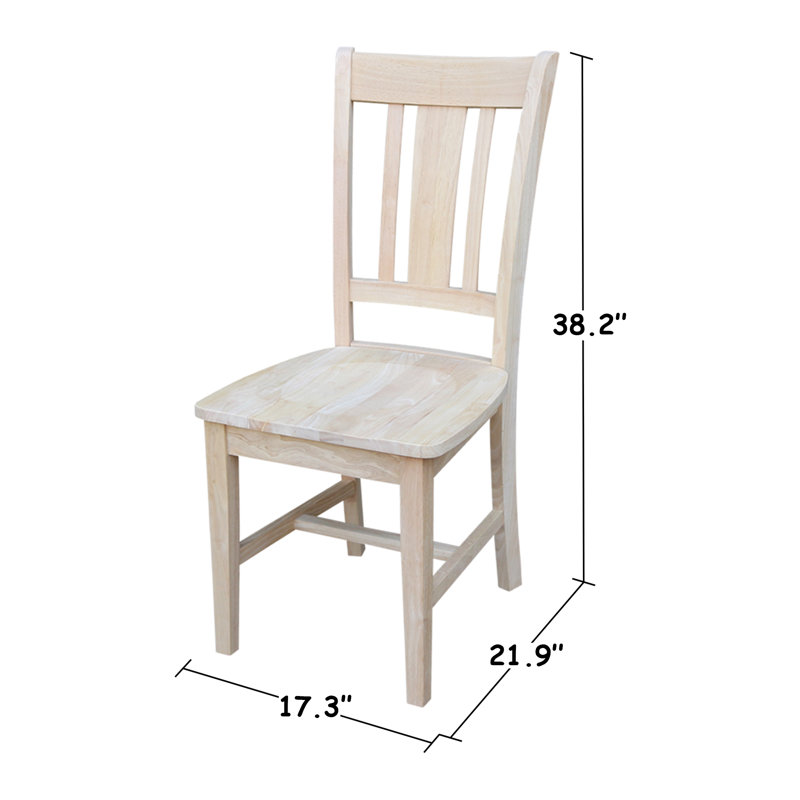 Everton 3 Piece Drop Leaf Solid Wood Dining Set, Unfinished