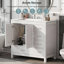 Meuble-lavabo blanc 36 po Vespera Lune