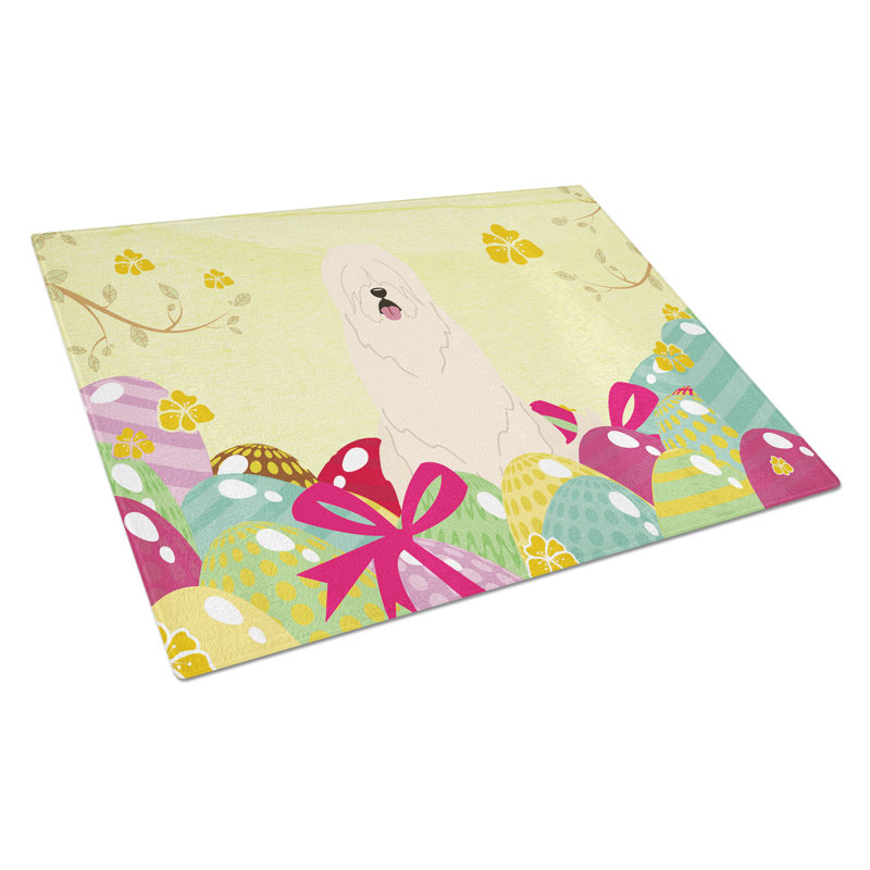 The Holiday Aisle Saroyan Glass South Russian Sheepdog Cutting Board