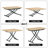 43.3" Convertible Coffee-to-Dining Table with Folding Top and Adjustable X-Lift Base-1452344787-1446065156