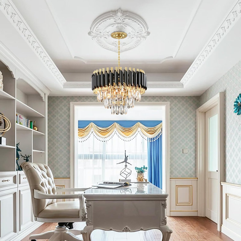 Beritan LED Chandelier, Matte Black